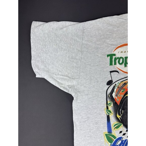 Rare Vintage Y2K Nascar Tropicana 400 Chicago Blues Car Racing Grey 2XL Shirt T - Picture 4 of 14